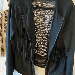 Fringed Suede Rocker Jacket